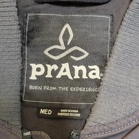 Prana Gray Zip Up‎ Medium Weight Jacket Womens All Seasons Coat Zip Pockets M - Picture 6 of 7